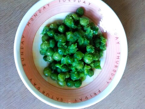 絹さやの豆の甘煮